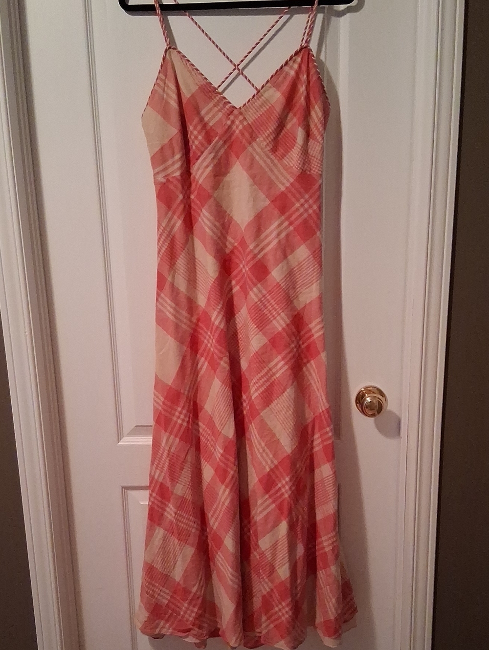 Ralph Lauren Pink and Cream Gingham Dress